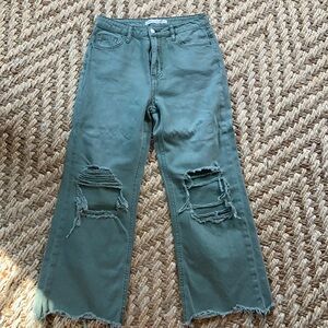 Altar’d State, size 26 frayed crop jeans. So soft and comfy!